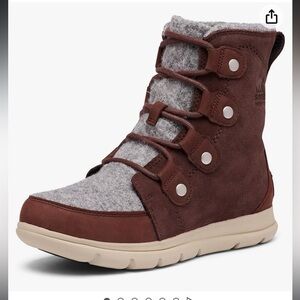 Sorel Women's Explorer Joan boots redwood 6 fall winter boots leather boots